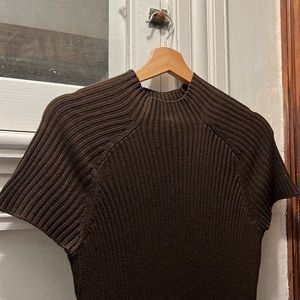 Chocolate brown Calvin Klein sweater dress